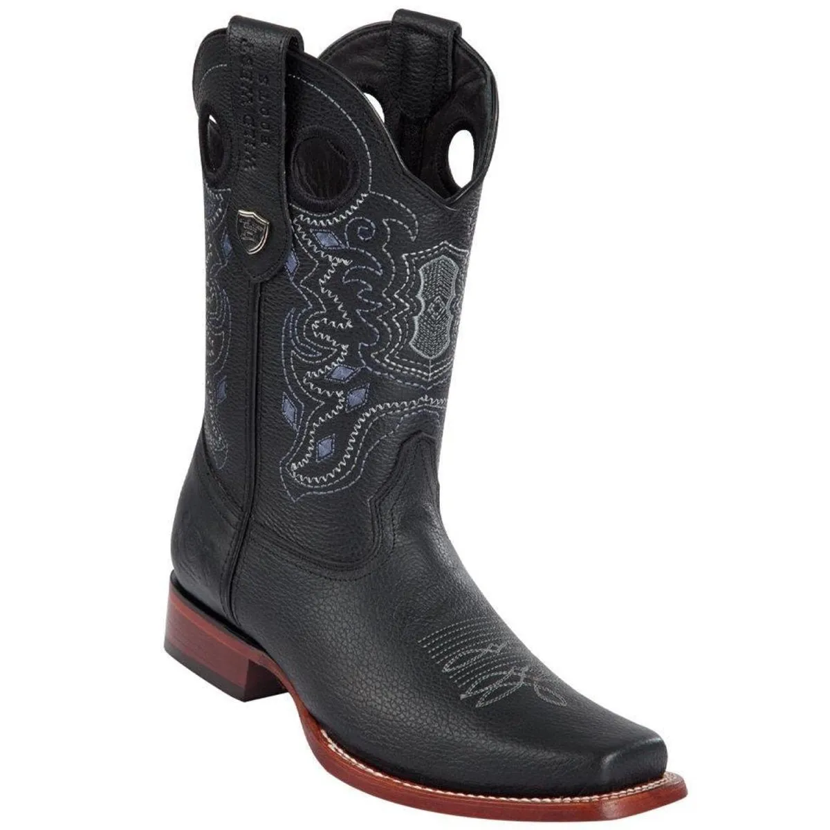 BOTAS VAQUERAS DE CUERO GRISLY EN HORMA RODEO WW28182705