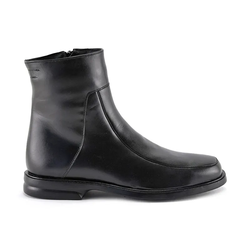Botines Hombre Piel Piso Goma Forro Borreguillo 6825 Negro, de Latino