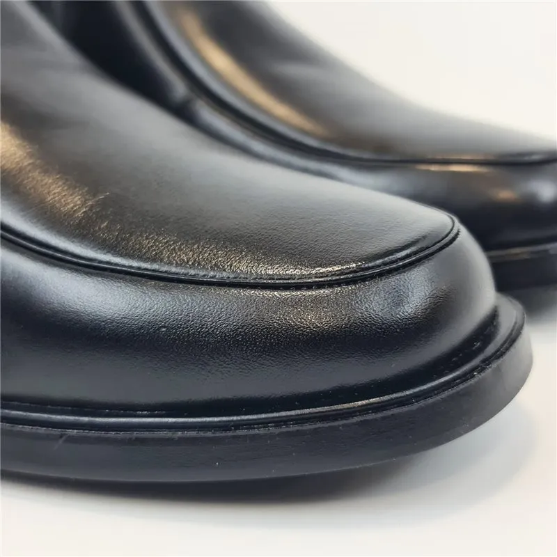 Botines Hombre Piel Piso Goma Forro Borreguillo 6825 Negro, de Latino