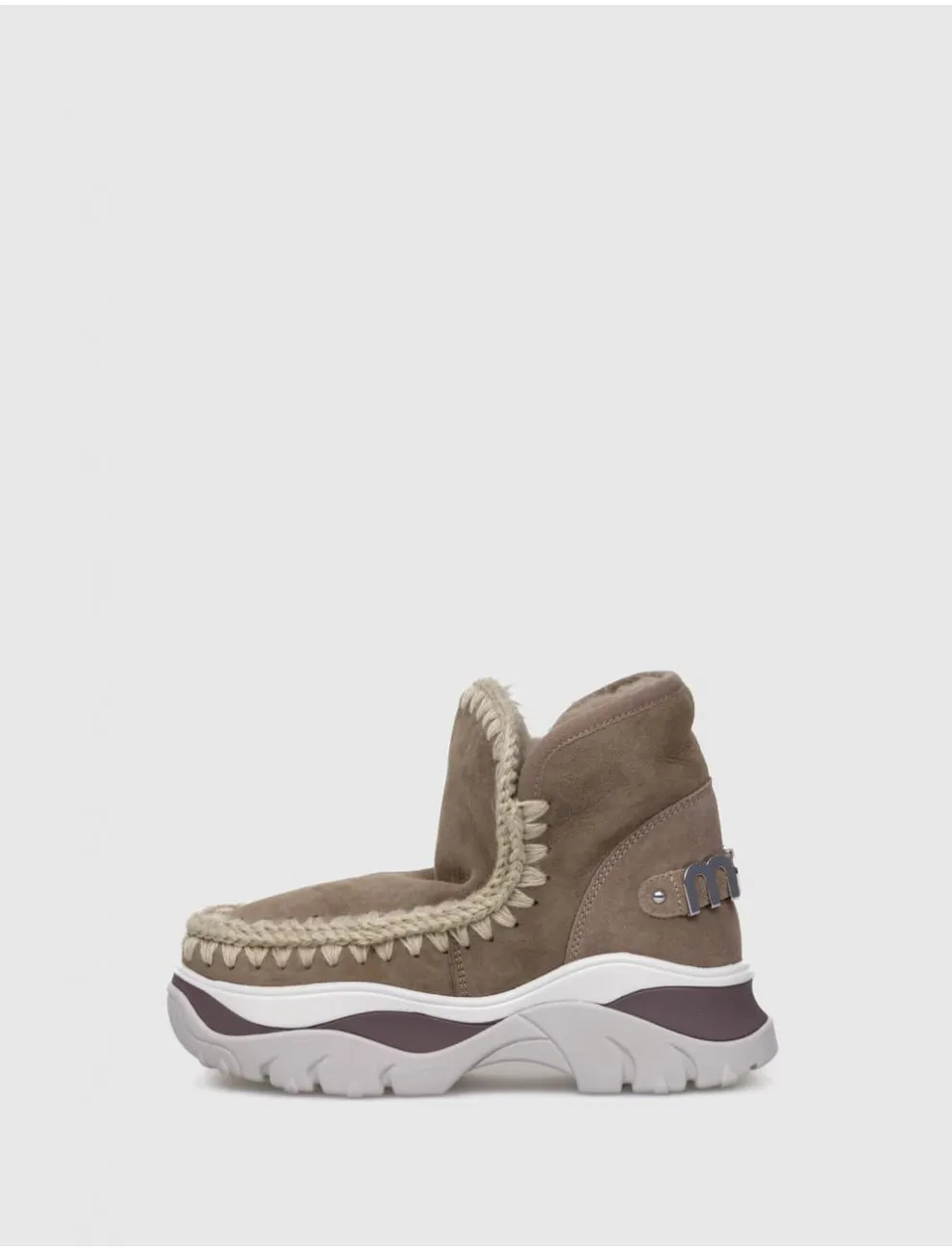 BotÍn Mou Chunky Eskimo Sneaker Big Logo Taupe