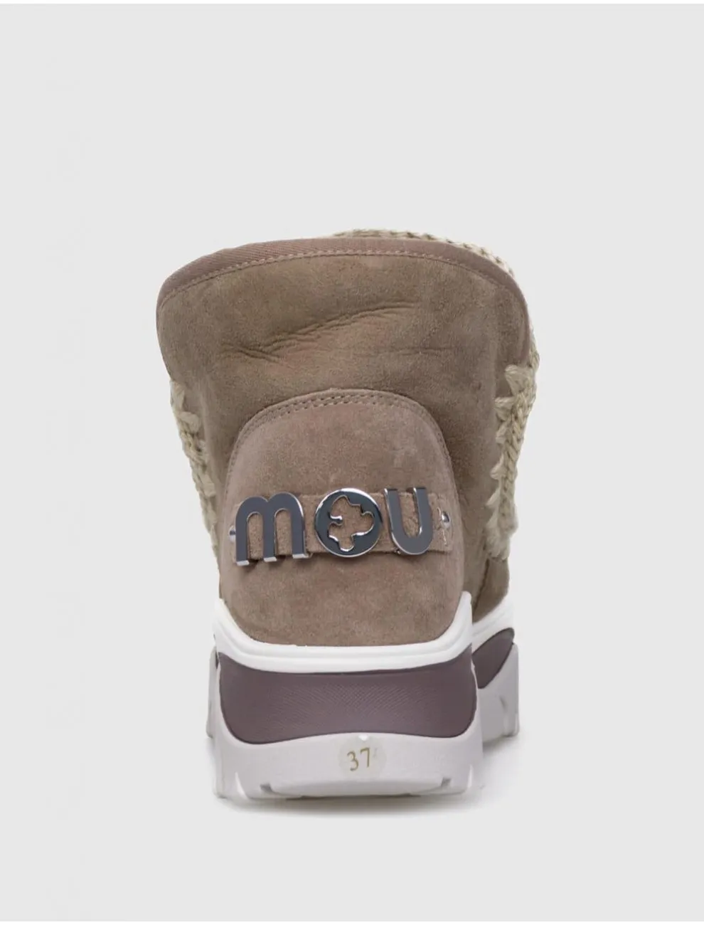 BotÍn Mou Chunky Eskimo Sneaker Big Logo Taupe