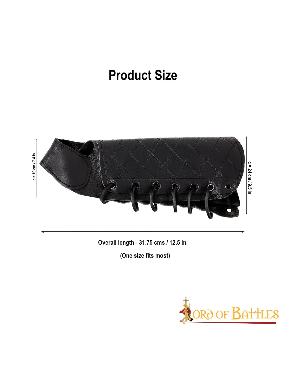 Brazalete medieval para brazos de arqueros (1 unidad)