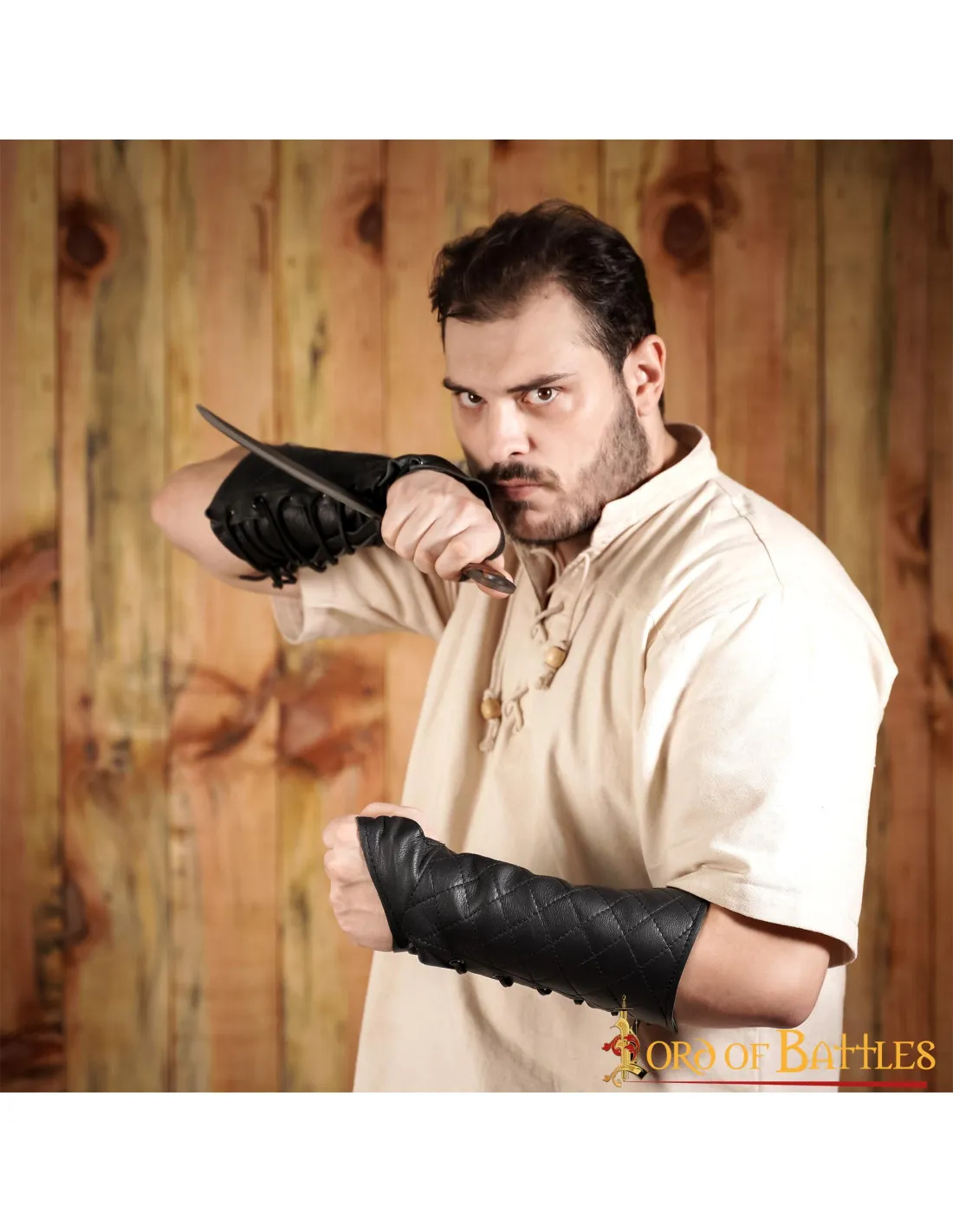 Brazalete medieval para brazos de arqueros (1 unidad)