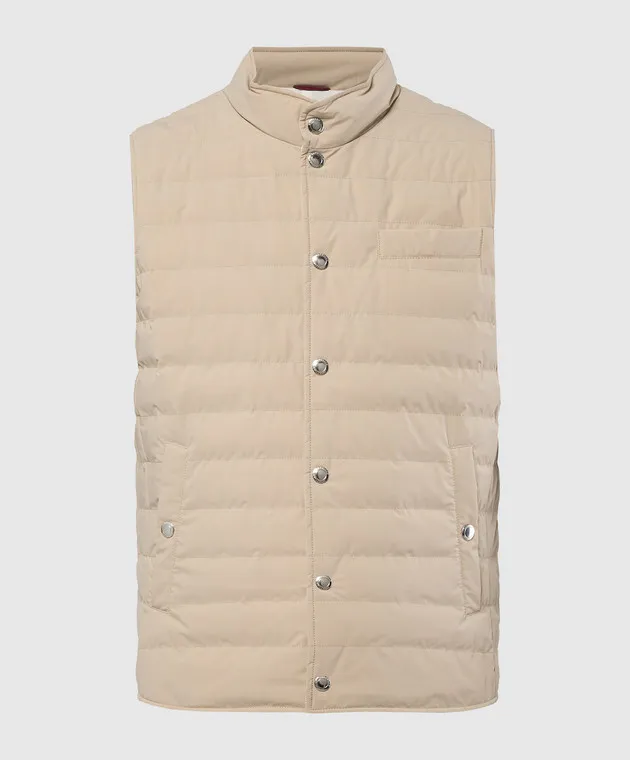 Brunello Cucinelli Beige down vest