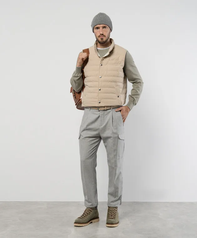 Brunello Cucinelli Beige down vest