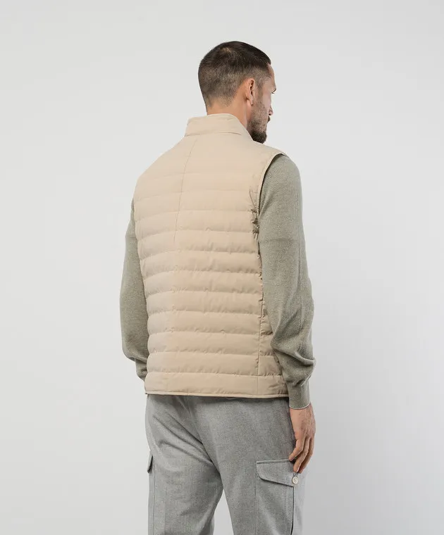 Brunello Cucinelli Beige down vest