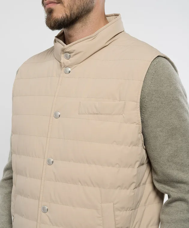 Brunello Cucinelli Beige down vest