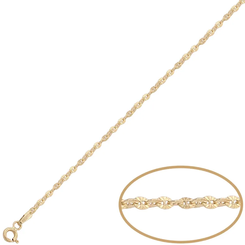 Cadena Oro Ancla 60 cm.