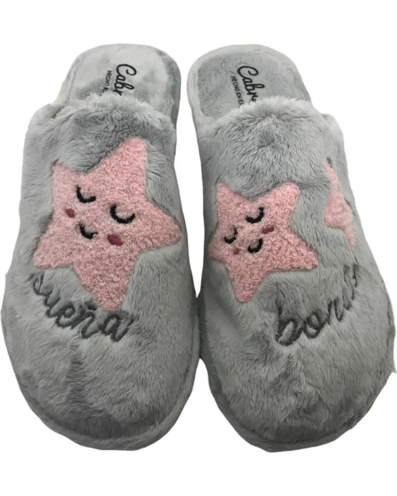 Calzado de casa CABRERA  de Mujer ZAPATILLA CASA MUJER 2452  GRIS