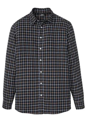 Camisa de manga larga Gris oscuro de cuadros