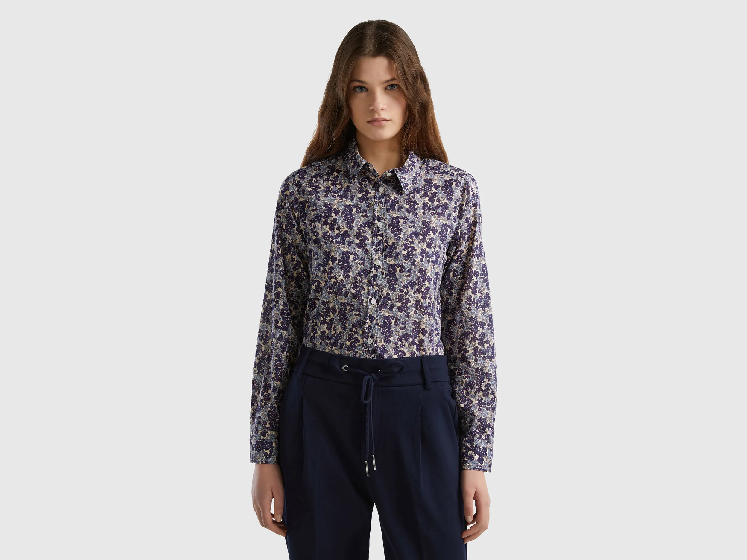 Camisa estampada de 100 % algodón