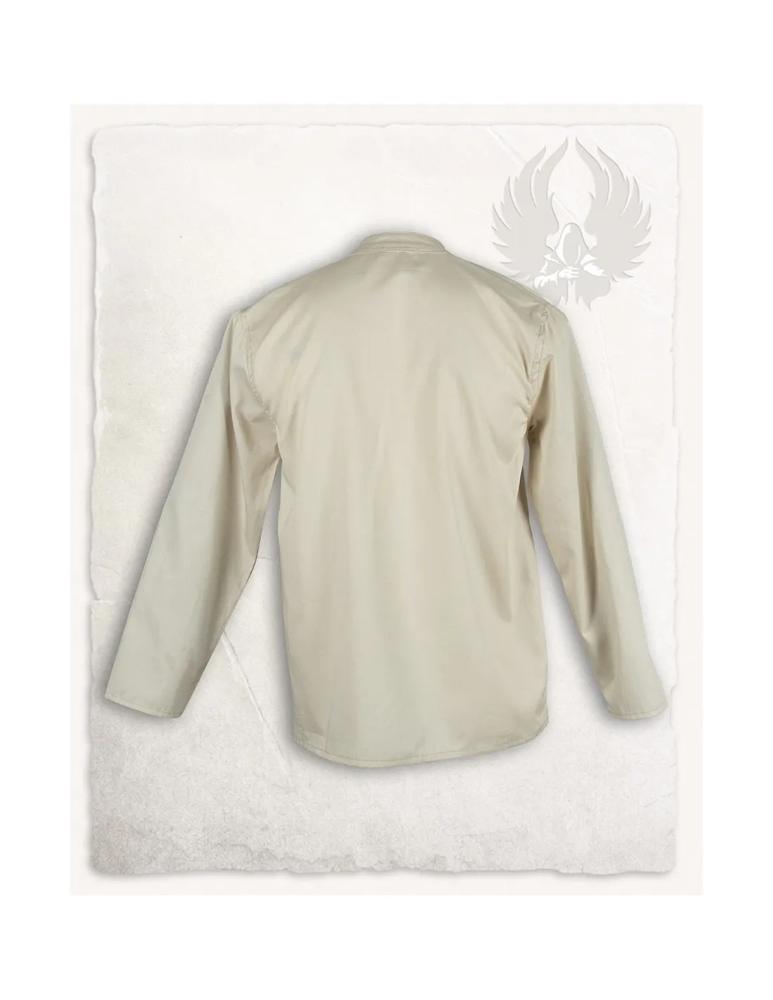 Camisa medieval en algodón crema modelo Leomar