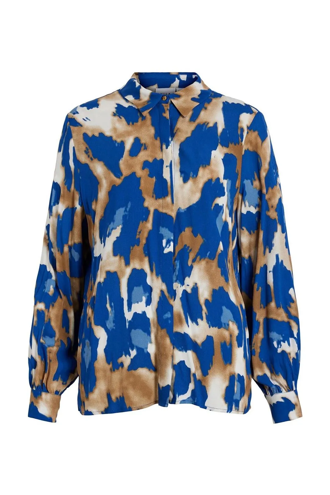 CAMISA MUJER ESTAMPADA VIGALTA AZUL