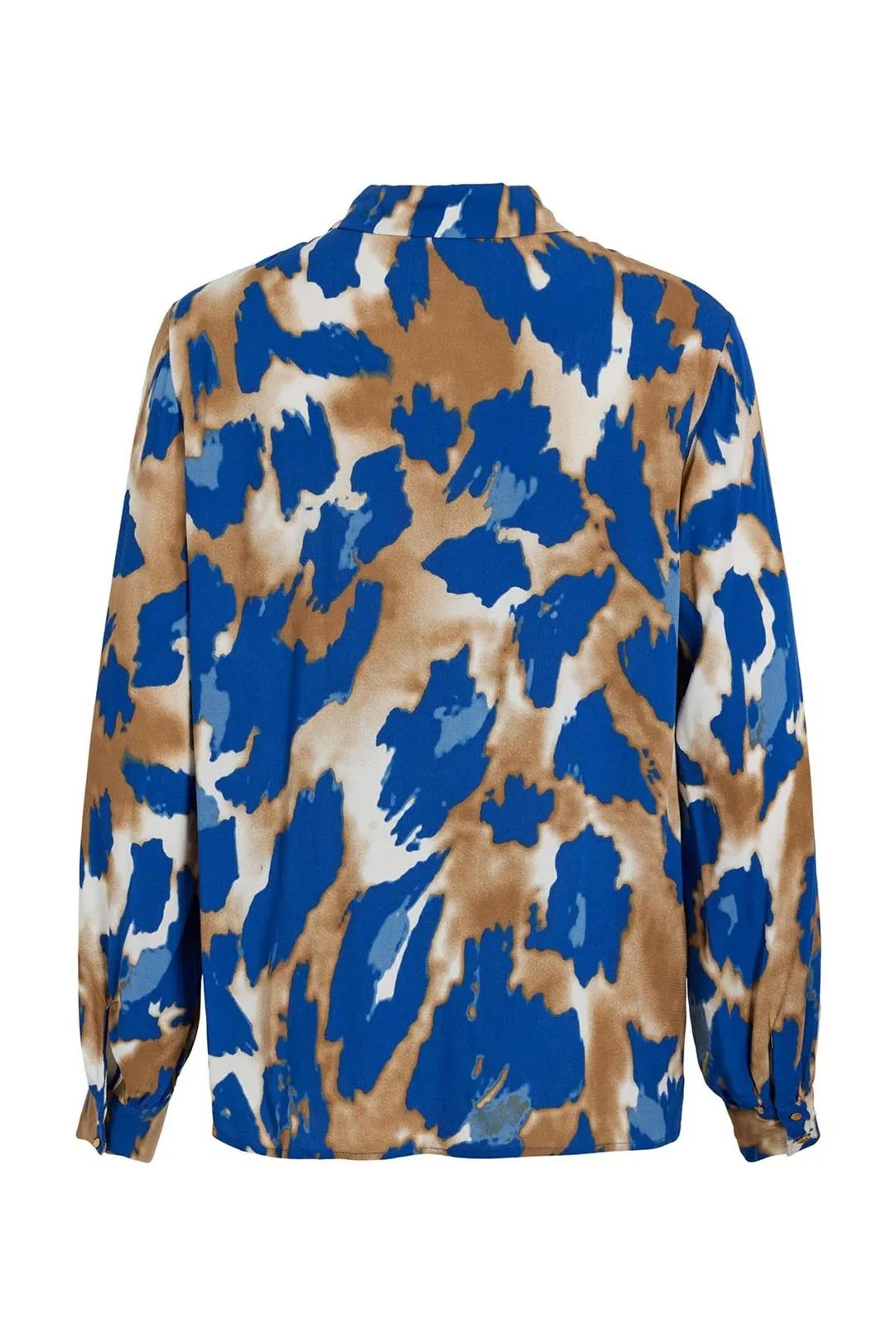 CAMISA MUJER ESTAMPADA VIGALTA AZUL