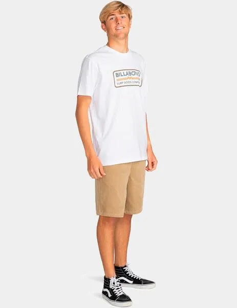 CAMISETA BILLABONG TRADEMARK  WHITE