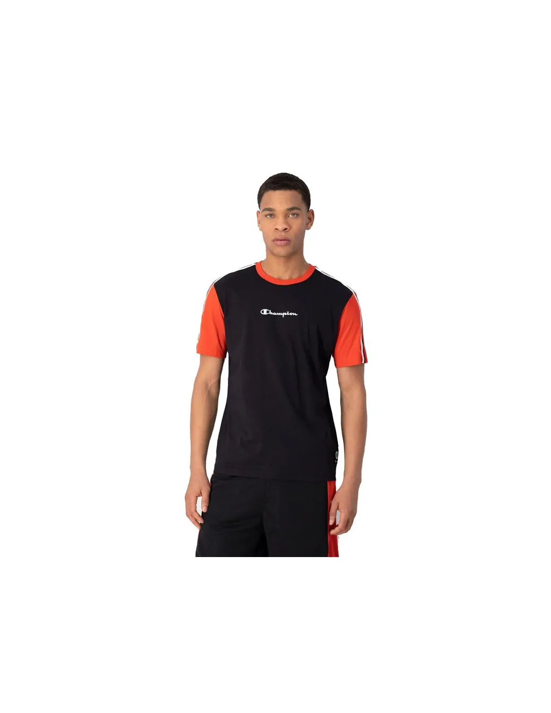 Camiseta Champion Crewneck Negro Hombre