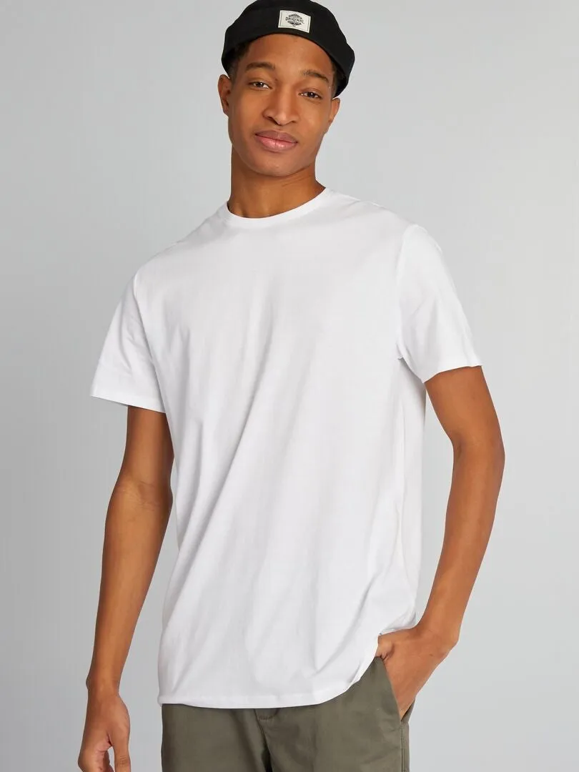 CAMISETA DE ALGODóN PURO +1,90 M  BLANCO