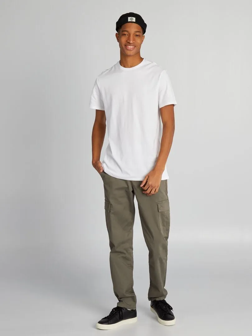 CAMISETA DE ALGODóN PURO +1,90 M  BLANCO