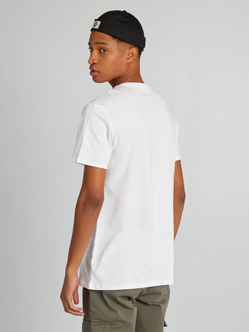 CAMISETA DE ALGODóN PURO +1,90 M  BLANCO