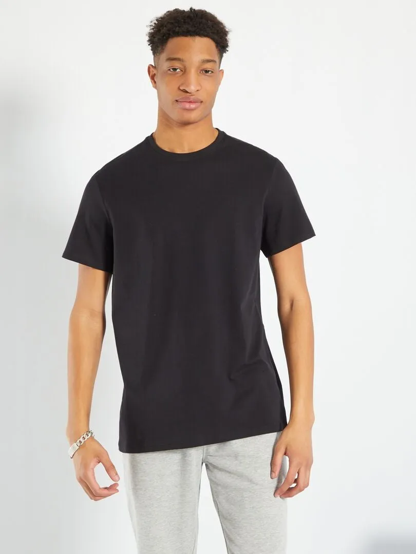 CAMISETA DE ALGODóN PURO +1,90 M  NEGRO