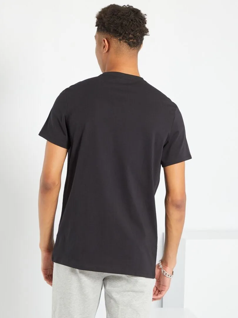 CAMISETA DE ALGODóN PURO +1,90 M  NEGRO