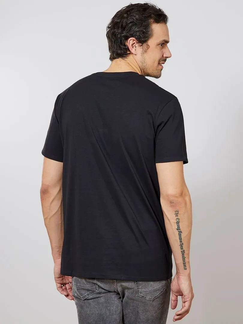 CAMISETA DE ALGODóN PURO +1,90 M  NEGRO