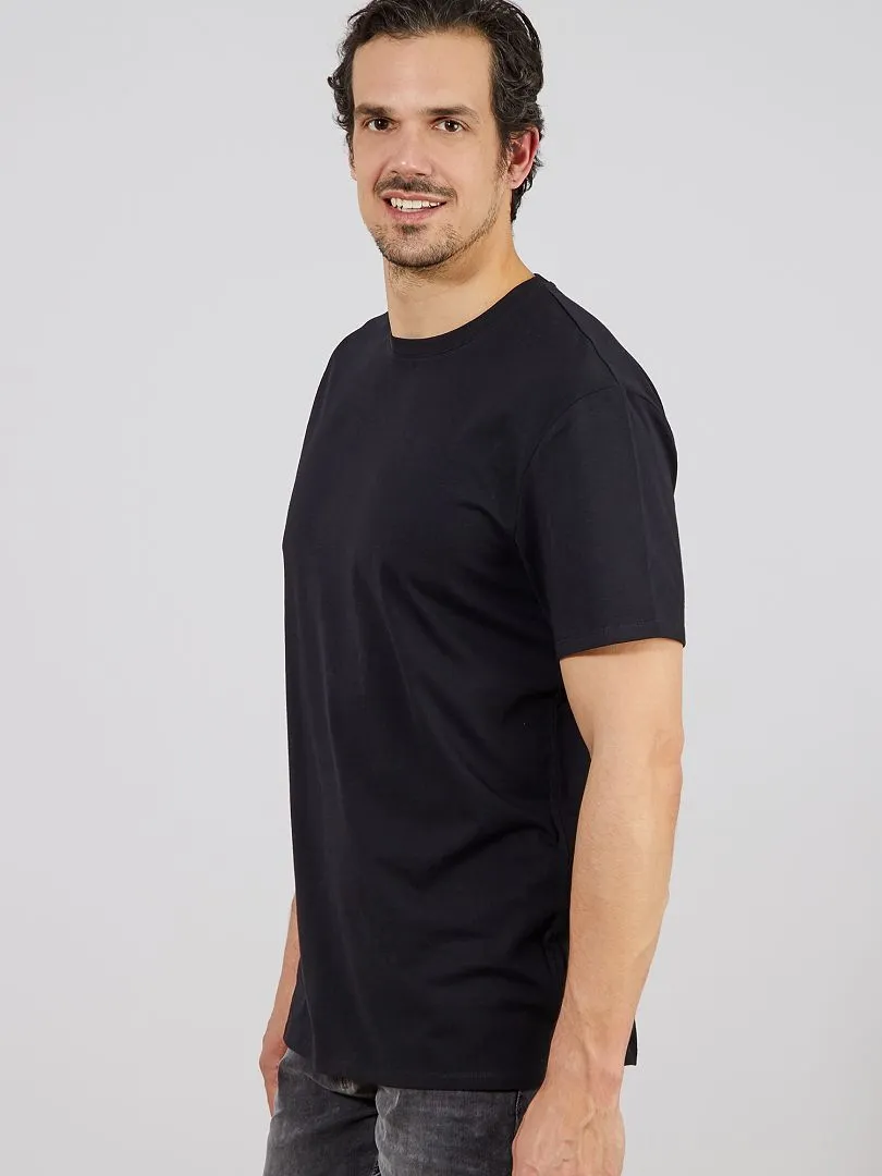 CAMISETA DE ALGODóN PURO +1,90 M  NEGRO