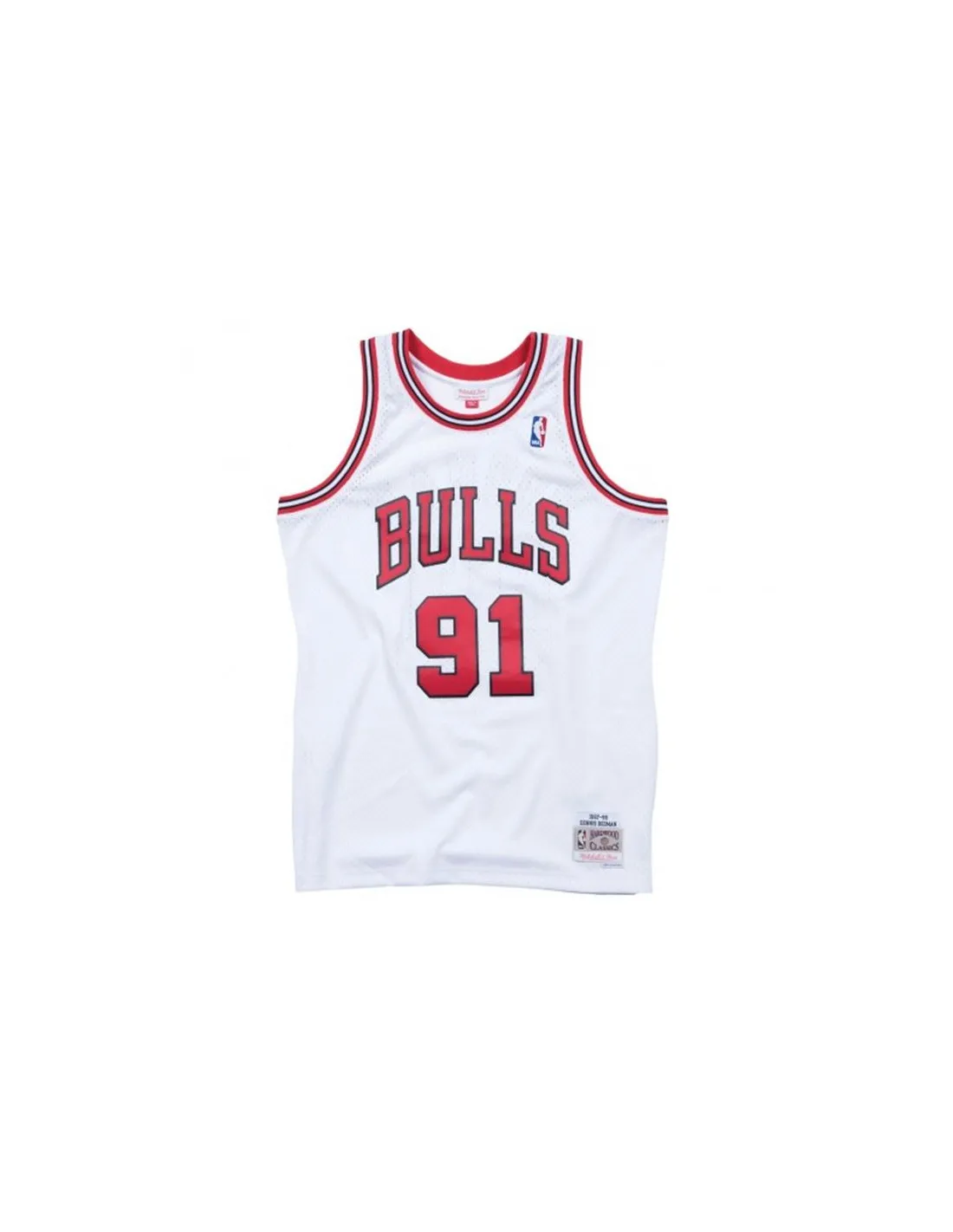 Camiseta de Baloncesto Mitchell & Ness Chicago Bull dennis Rodman Negro Hombre