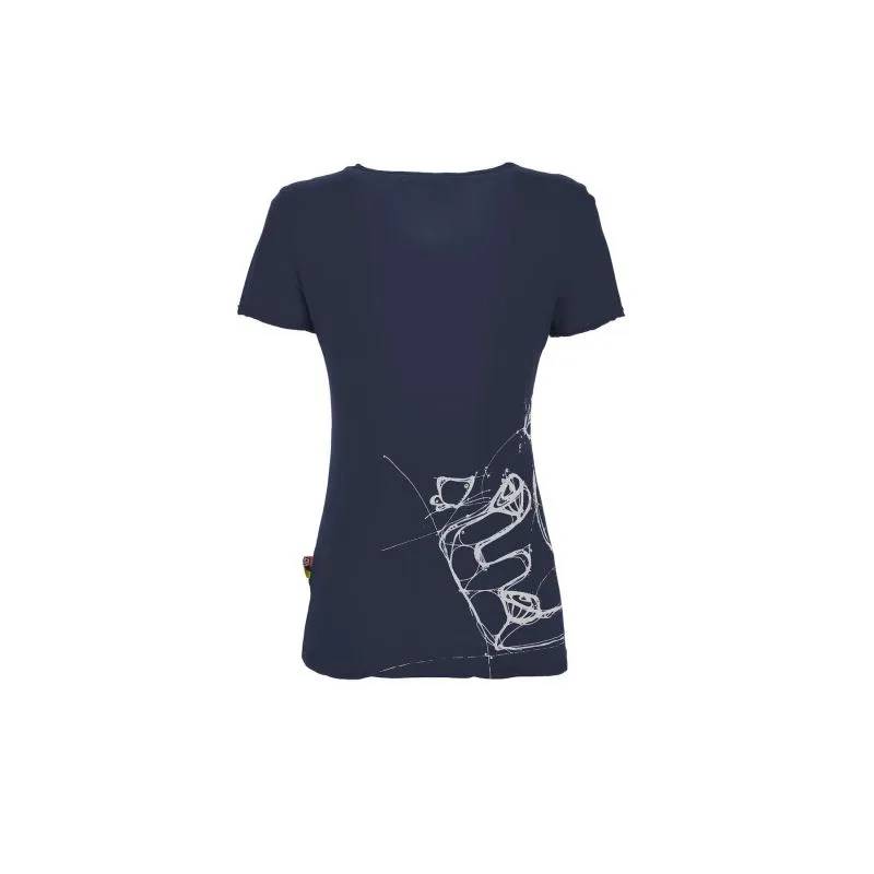 Camiseta de escalada para mujer E9 Reve (azul marino)