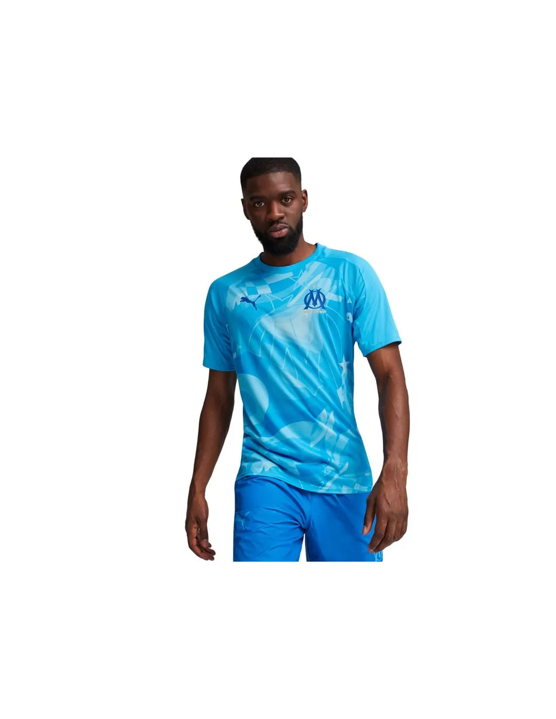 Camiseta de Fútbol Puma Olympique Marsella Prematch Azul Hombre