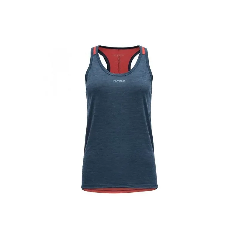 Camiseta de tirantes Devold Running Racerback (flood) mujer