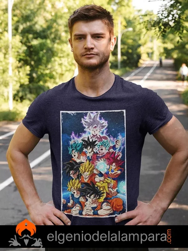 Camiseta Dragon Ball niveles de combate