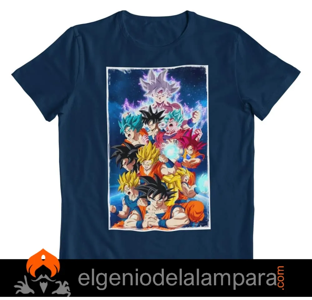 Camiseta Dragon Ball niveles de combate