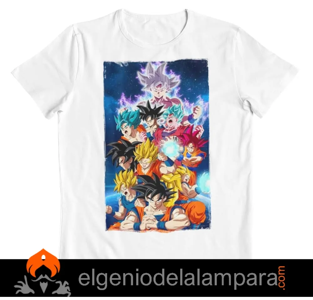 Camiseta Dragon Ball niveles de combate