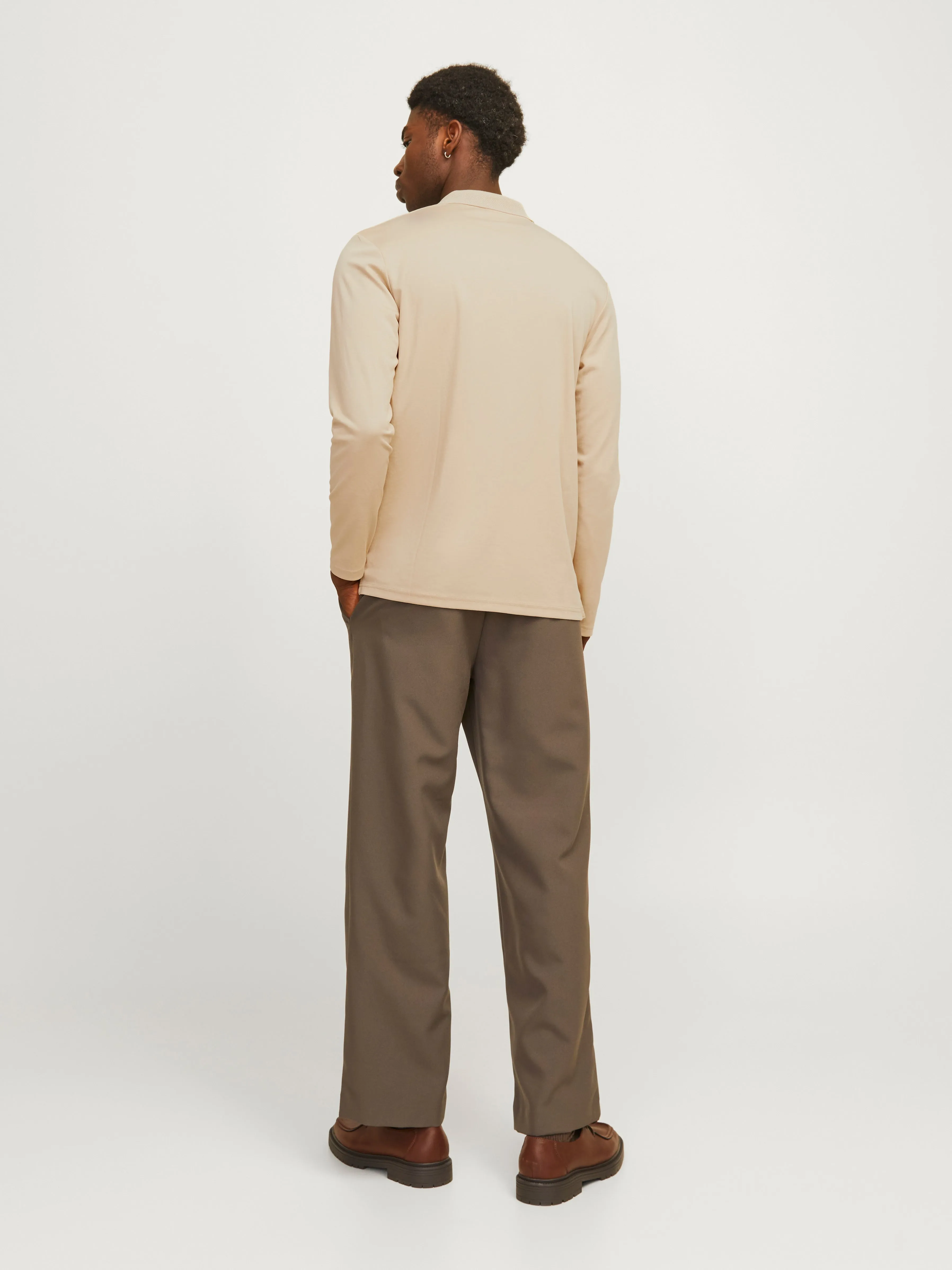 Camiseta Liso Polo | Beige | Jack & Jones®