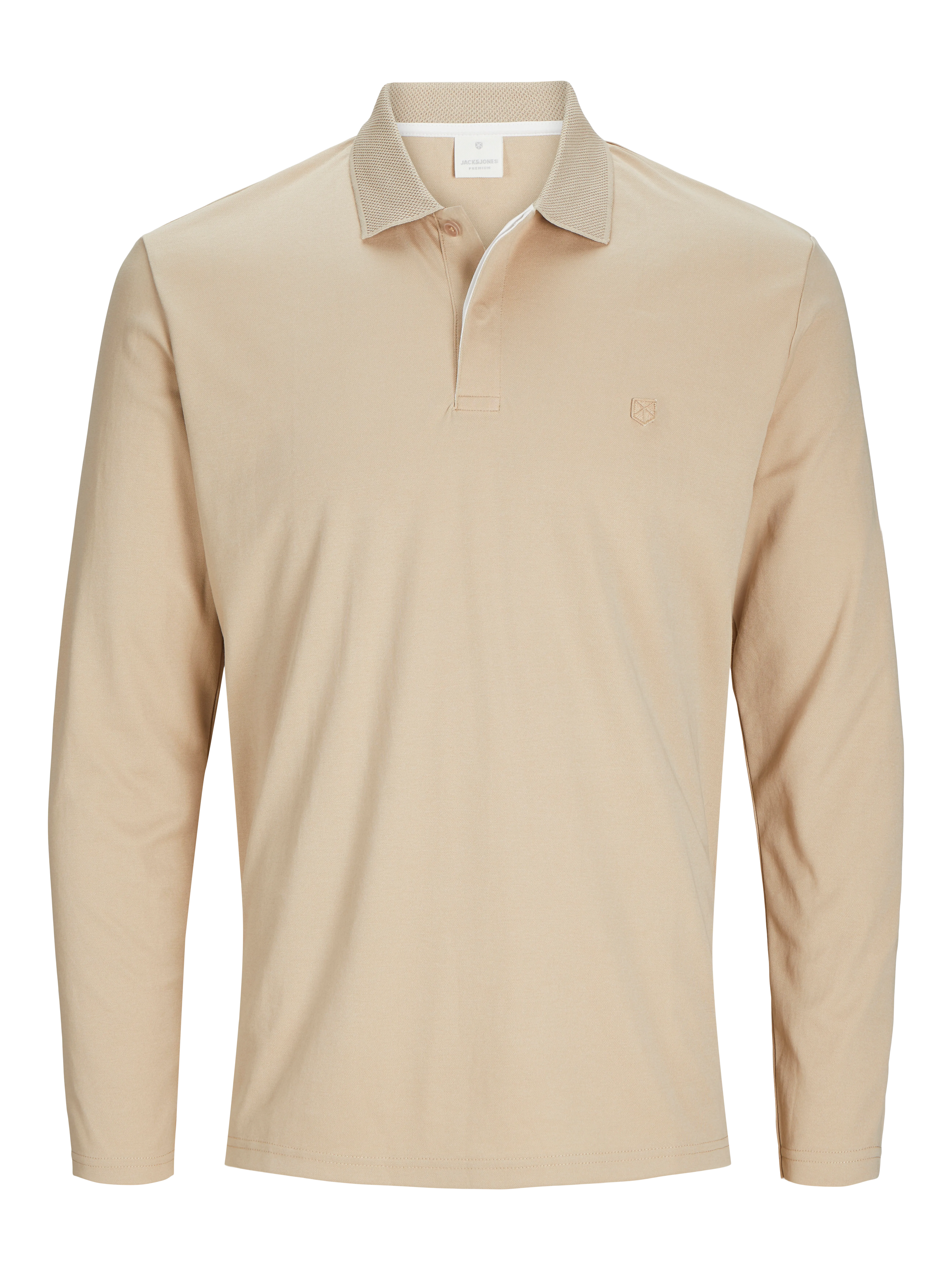 Camiseta Liso Polo | Beige | Jack & Jones®