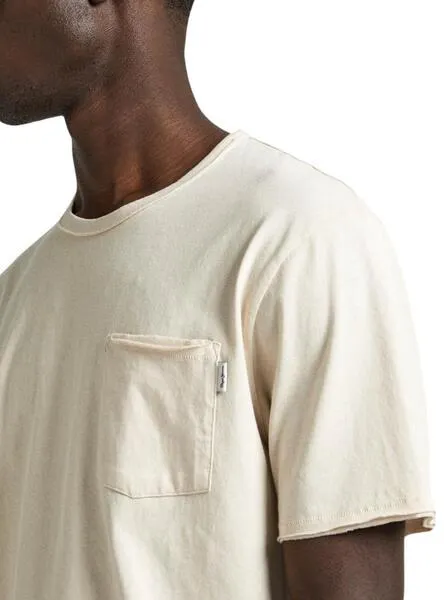Camiseta Pepe Jeans Carrinson Beige Para Hombre