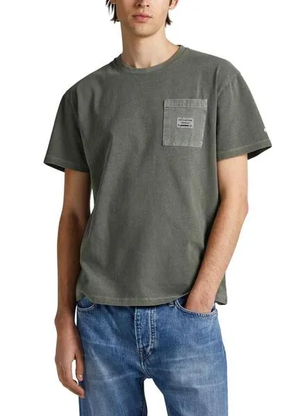 Camiseta Pepe Jeans Oxford Verde para Hombre