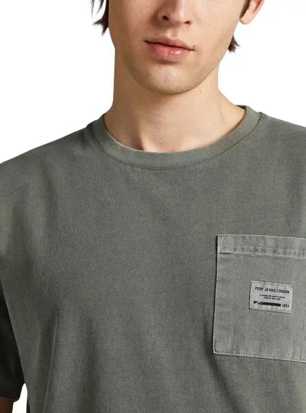 Camiseta Pepe Jeans Oxford Verde para Hombre