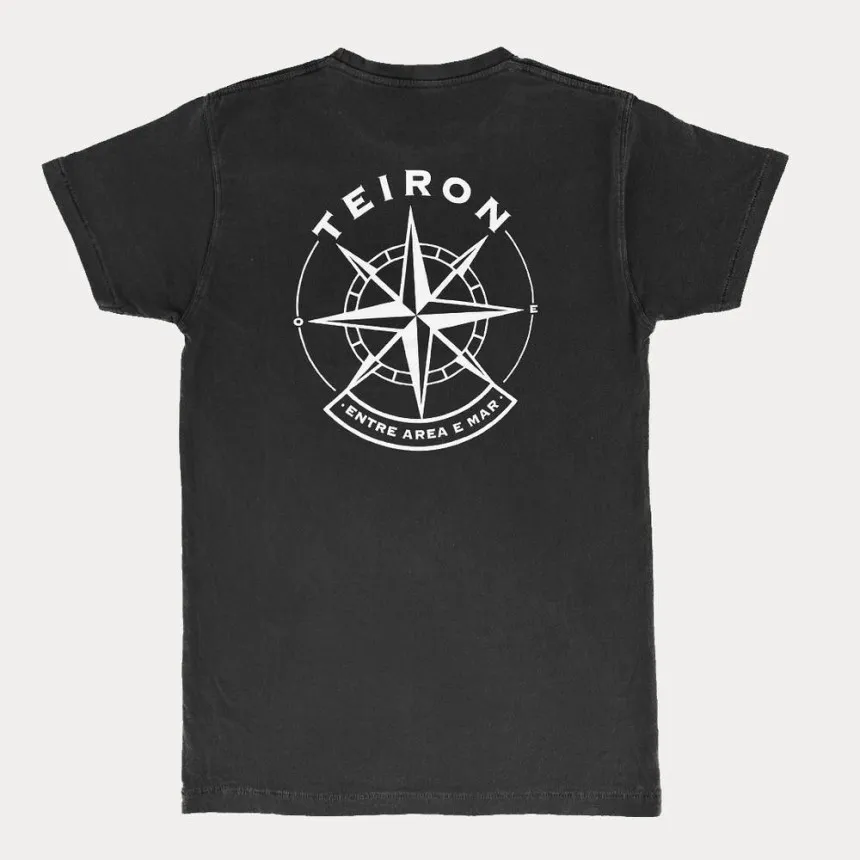 Camiseta Rosa De Los Vientos Lavado Piedra