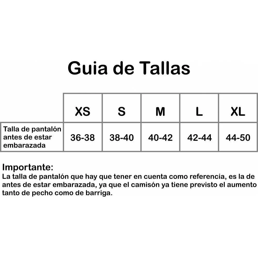 Camisón Premamá y Lactancia Palma Gris
