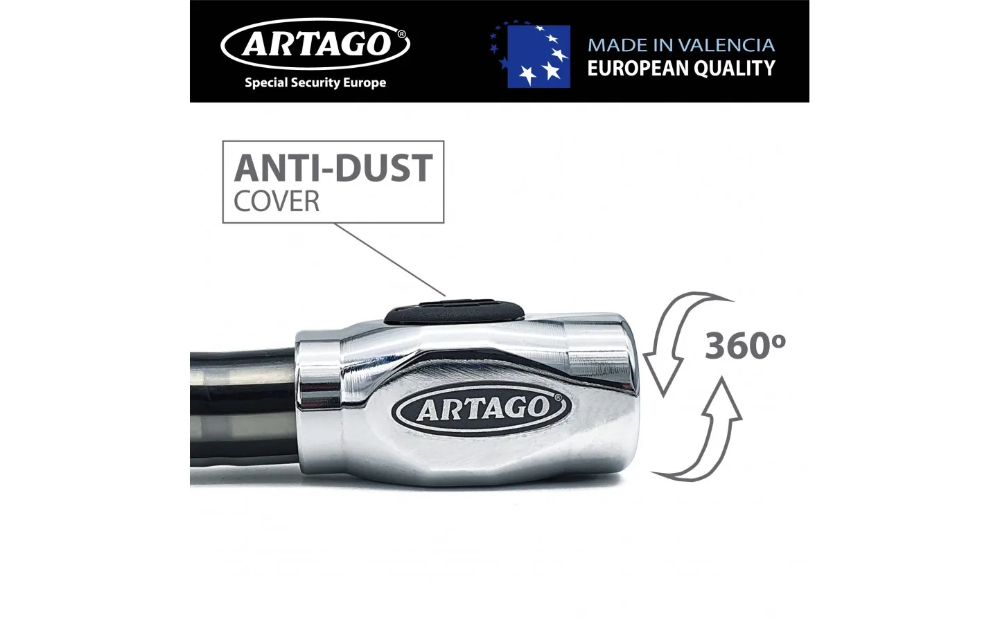 Candado Moto Articulado Artago 53 100 Cm |5310|