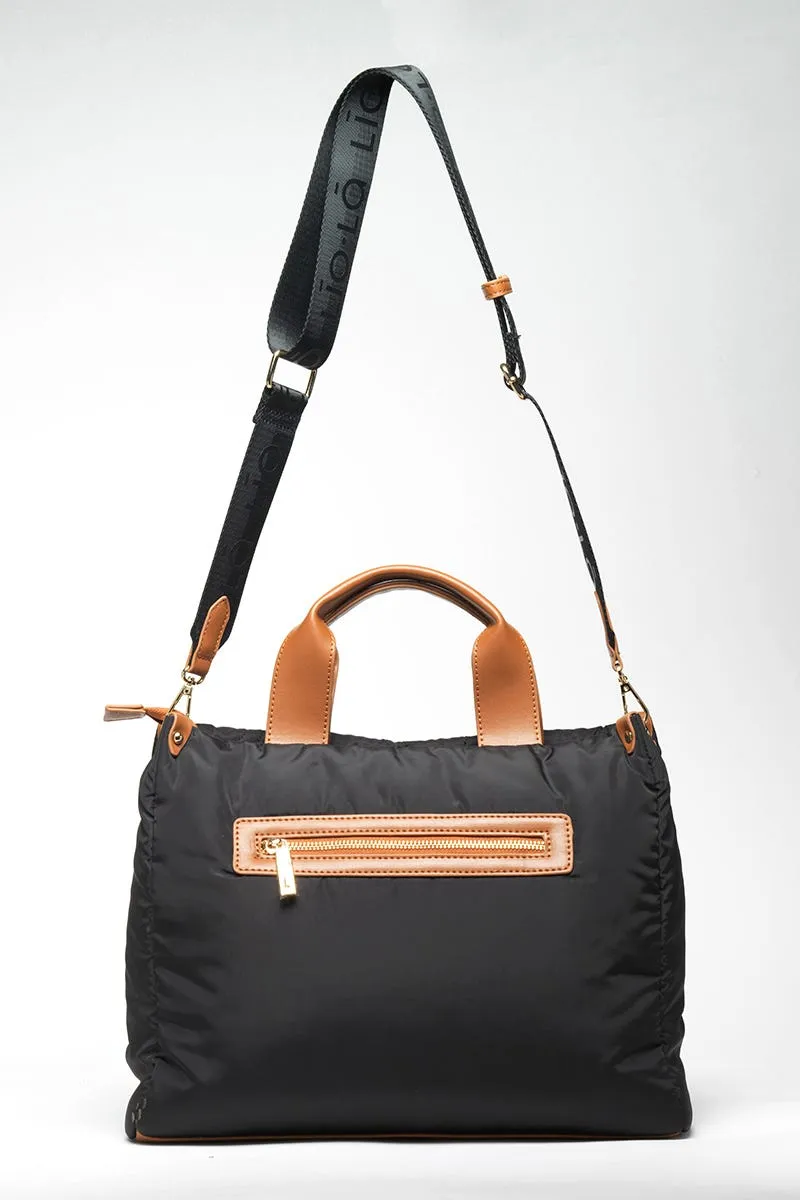 CARTERA MEDIANA ACOLCHADA, NEGRO