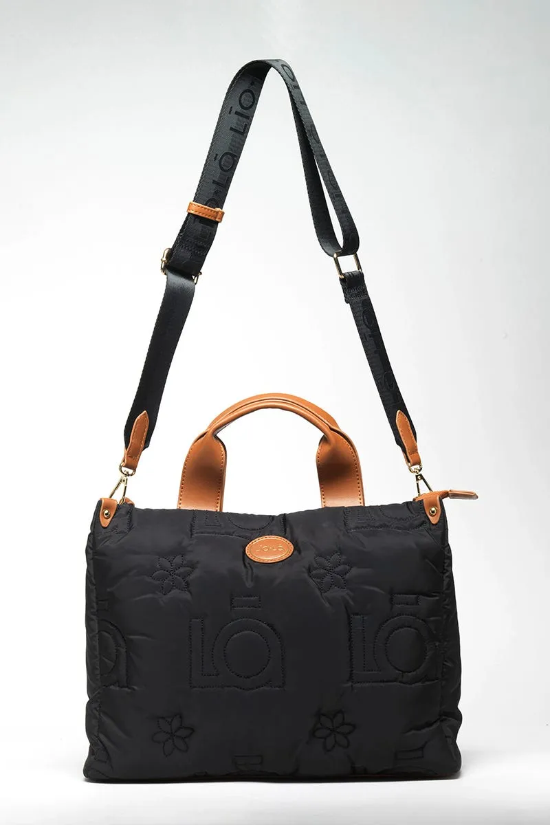 CARTERA MEDIANA ACOLCHADA, NEGRO