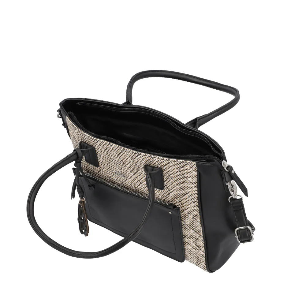 Cartera Tote Bag Uruguay Negra Grande
