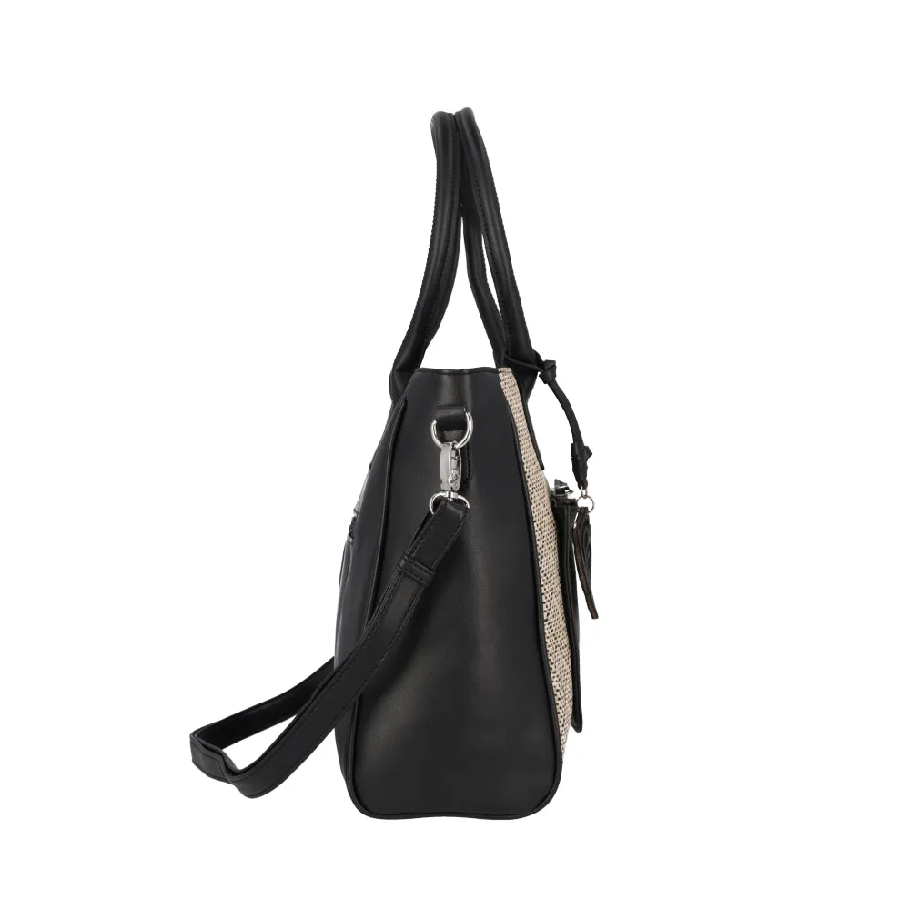 Cartera Tote Bag Uruguay Negra Grande
