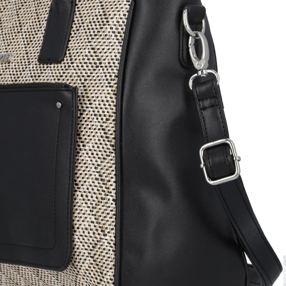 Cartera Tote Bag Uruguay Negra Grande