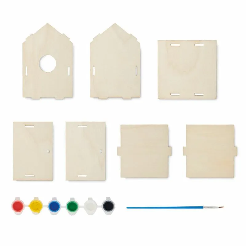 Casa de madera para pájaros personalizable Painthouse
