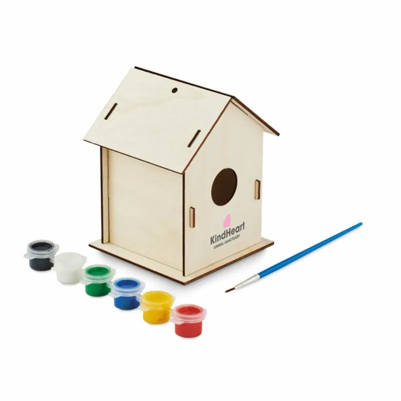 Casa de madera para pájaros personalizable Painthouse