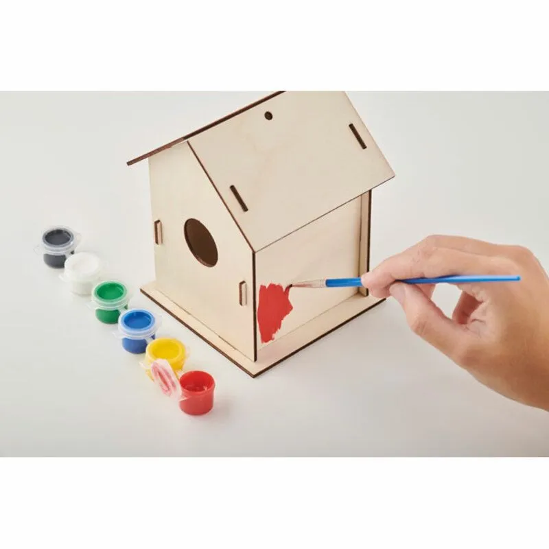 Casa de madera para pájaros personalizable Painthouse